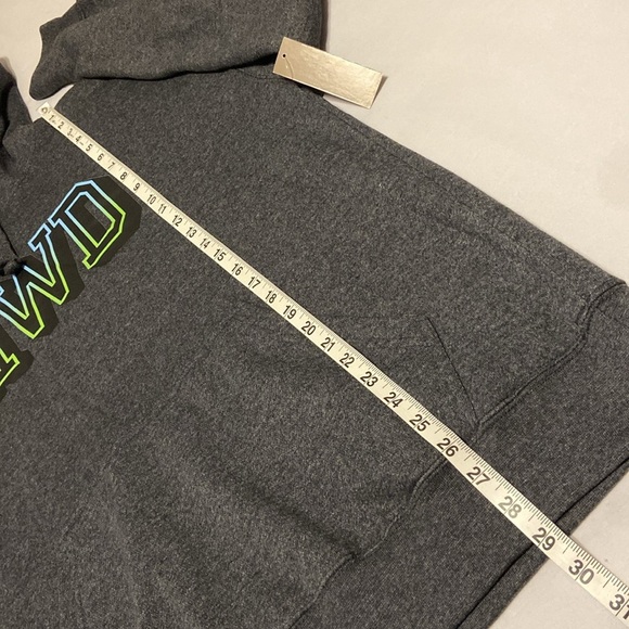 HWD Halfway Dead Men’s Pullover Dark Gray Graphic Hoodie Size Large NWTS - Picture 10 of 11